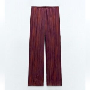 NWT ZARA Tie Dye Aubergine Pants